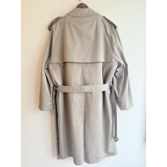 Vintage London Fog Double Breasted Trench Coat with Removable Lining size 46 Reg - Picture 10 of 11